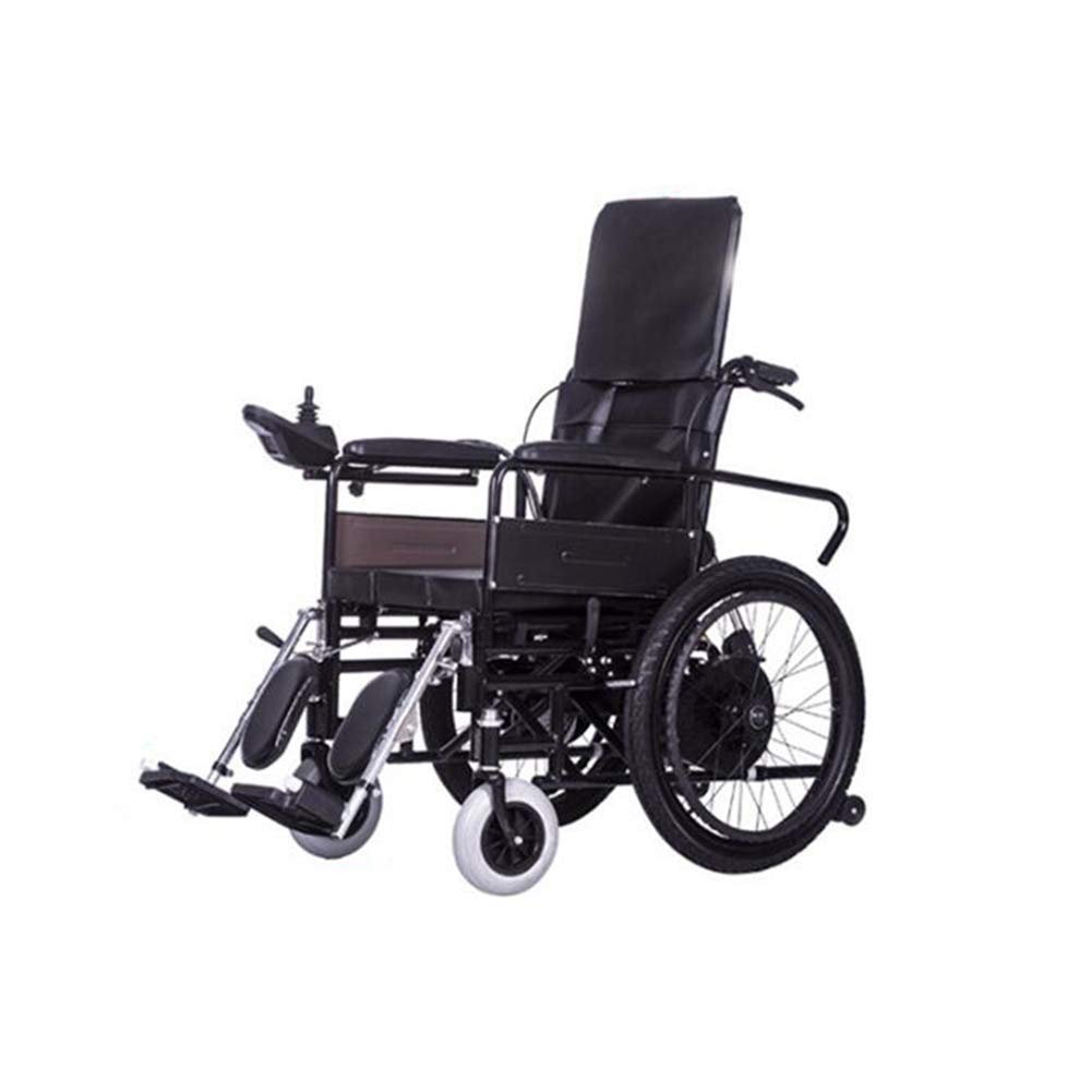 K Carrozzina Elettrica Leggera Carrozzina Elettrica Pieghevole Intelligente Potente Doppio Motore Carrozzina Reclinabile Completamente Motorizzata per Disabili Anziani Mobilità Bella Casa