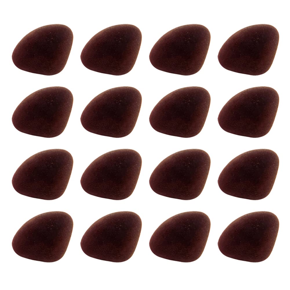 HugeDE 20 Pcs Flocking Triangle Safety Nose Teddy Bear Nose Plush Animal Nose Puppet Crafting Nose Doll Crochet Nose Stuffed Toy Nose for Hand Making