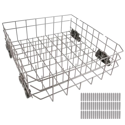 W10728159 W10082825 Dishwasher Lower Rack Compatible with Whirlpool Maytag Kenmore and KitchenAid Dishwashers - Replaces W10525646 W10780925 W10525645. Fits Models 66513419K701 66514059K012 ect