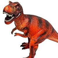 Talking Turtle GIANT T-REX - 22 Inch Realistic Soft-Feel Red T Rex Figure For Toddler and Preschool Children - Dinosaur Jumbo Large Animal Toys - Tyrannosaurus Model