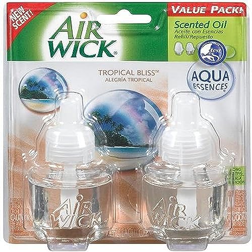 Air Wick Scented Oil Twin Refill, Tropical Bliss, 1.34-Ounce (Pack of 2)