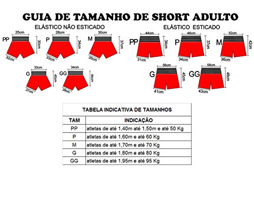 Short Calção Muay Thai - Athrox - Pre/Ros - PP