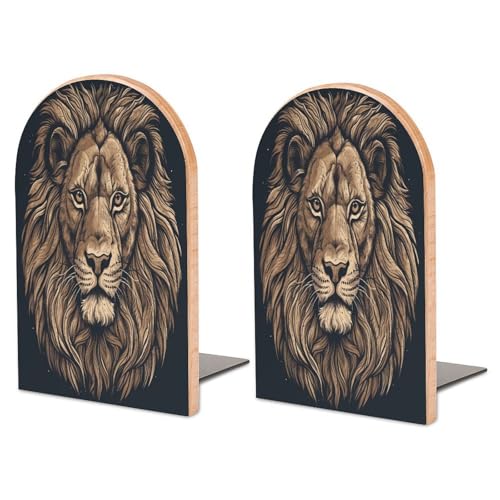 Sujetalibros de león resistente para evitar caídas de libros 2