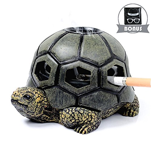 Monsiter Turtle Ashtrays for Cigarettes Cute Ash Tray for Home and Outdoor