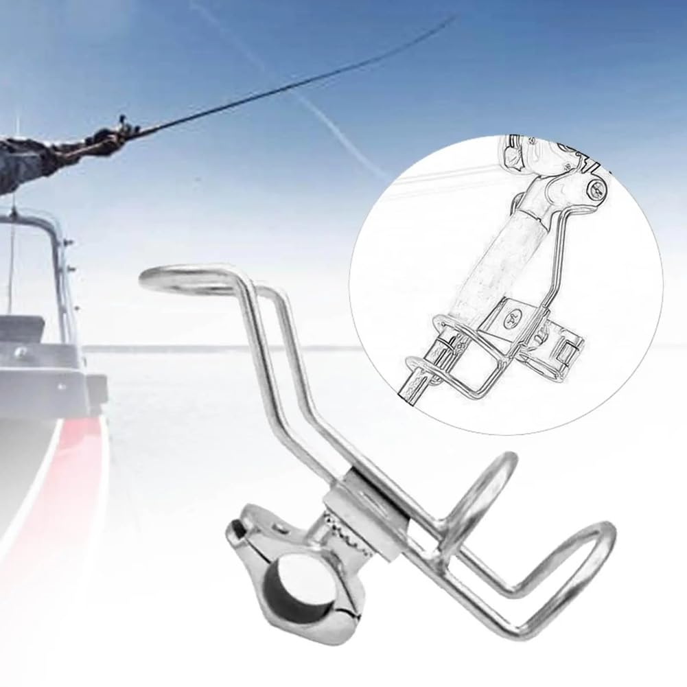 Portacanne Da Pesca Per Barca Supporto for canna da pesca in acciaio inossidabile 316, facile da installare, supporto for canna da pesca for barche a vela, barche da pesca, pontile, kayak Per La Pesca