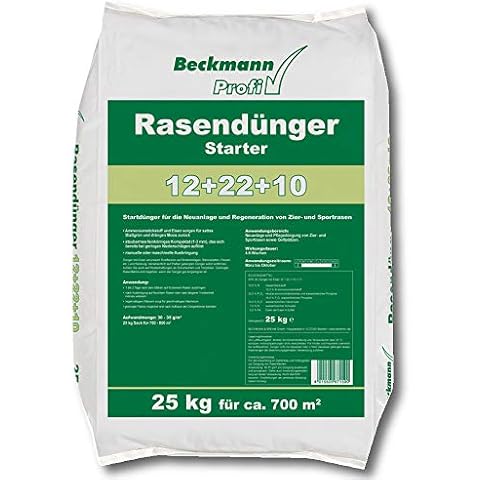 Beckmann Profi Rasendünger Starter 25 kg Rasenstarter Dünger mit viel Phosphat Cover