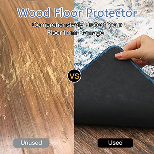 Topotdor Home Office Chair Mat For Hardwood Floor,35"×60" Bohemian Computer Gaming Rolling Chair Mat Anti-Slip Washable For Tile Floor Protector(Multi-Color) #TOP5