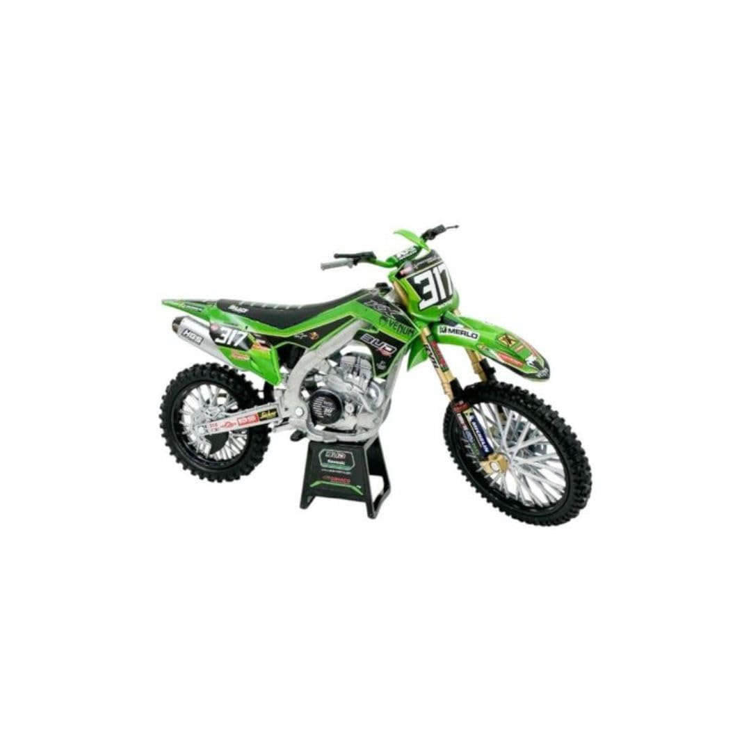 NewRay Moto Miniature Kawasaki KXF Bud Racing Team 24 Réplica 317 1/12e