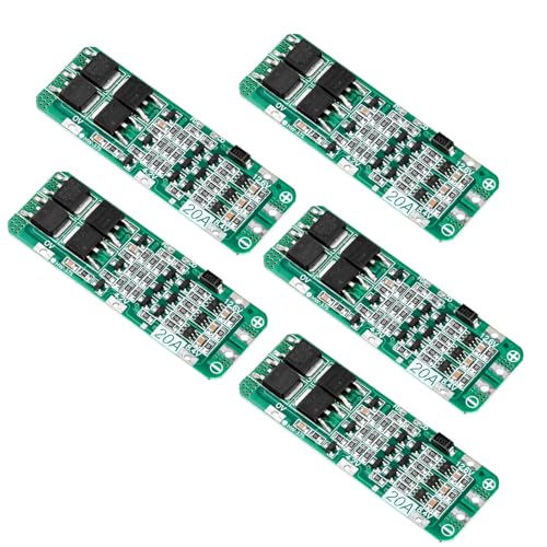 Aideepen 5 unids 3S 20A Li-Ion batería de Litio Cargador PCB BMS 12.6 V módulo Celular sobrecarga sobrecorriente Cortocircuito protección