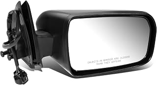 DNA Motoring OEM-MR-MI1321128 Passenger Side Powered Heated Manual Folding Rear View Mirror Compatible with Galant 2004-2012