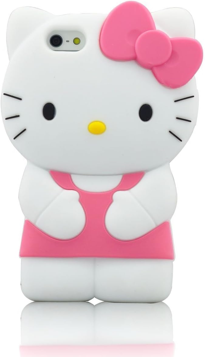 Amazon Com Iphone 6 Case Phenix Color 3d Cute Cartoon Monster Blue Giant Horn University Style Silicone Rubber Case For Iphone 6 4 7 Inch Hello Kitty Purple