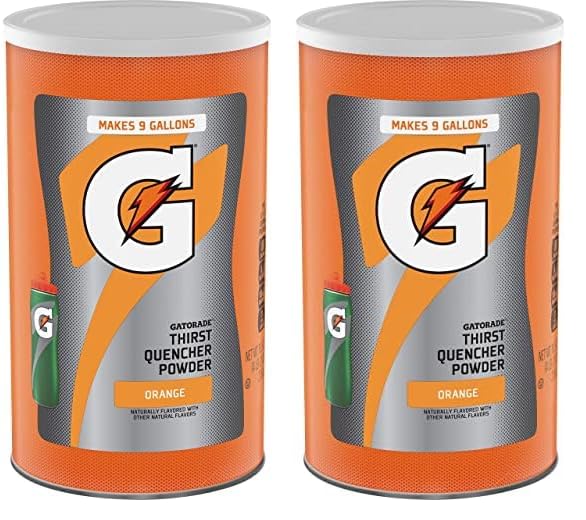 Gatorade Thirst Quencher Powder, Orange, 76.5 oz (Pack of 2)