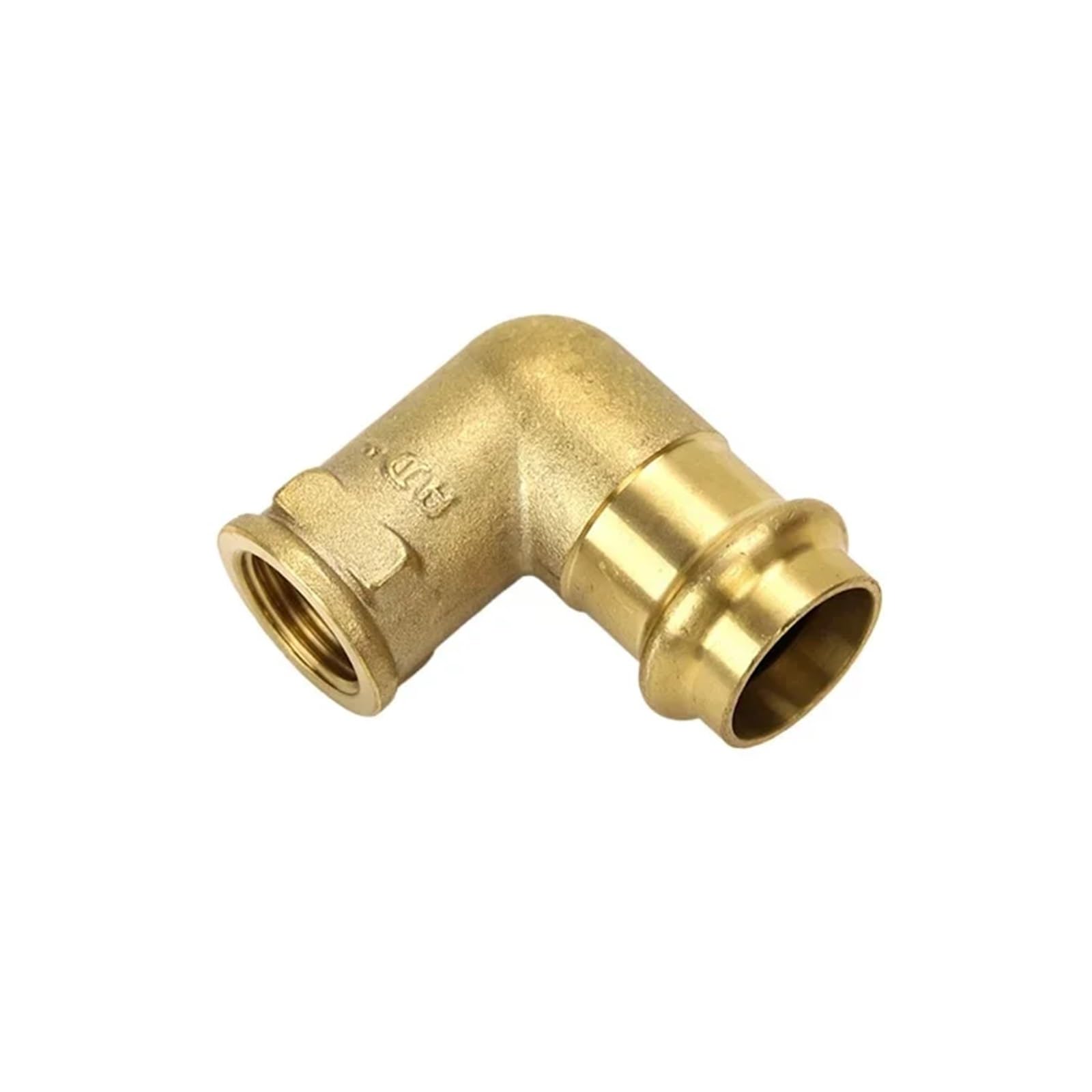15-22mm 4inch Brass Copper Female Thread Elbow Repair Connector Pipe Fitting Single-clamp Compression(70R)
