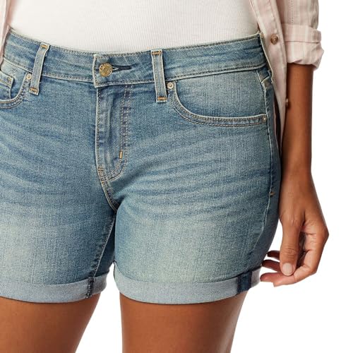 Levi Strauss Signature Gold Women's Mid-Rise Shorts Stretch Denim (Available in Plus Size)4