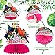 HOWAF 9 Stück Hawaii Luau Papagei Bienenwaben Tischaufsätze, 3D Tropische Vogeldekoration Tischdekorationen Ball Dekorationen Party Zubehör für Tiki Tisch Dekoration Sommer Aloha Geburtstag Party