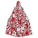 Parfait pour les thèmes gothiques : cette cape à capuche imprimé sucre d'orge Renaissance est un excellent choix pour toute fête sur le thème gothique, vampire, sorcière, sorcière, ou fête sur le thème d'Halloween ou événement costumé pour adulte.