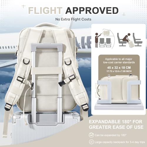 Image of Vacuum Travel Backpack with Compression, Carry on Vacuum Backpacks with Air Pump for Women Men