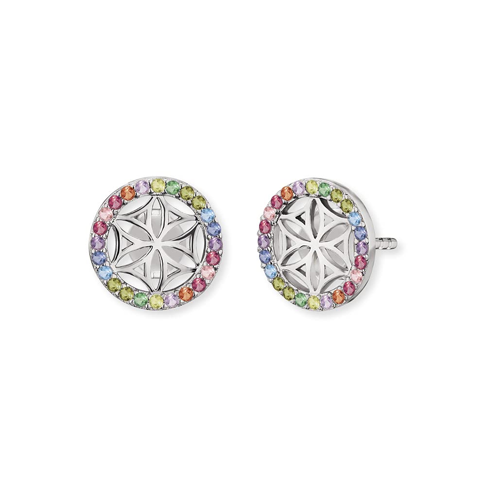 Engelsrufer Damen Ohrringe Ohrstecker Lebensblume aus Sterling Silber - Steckverschluss