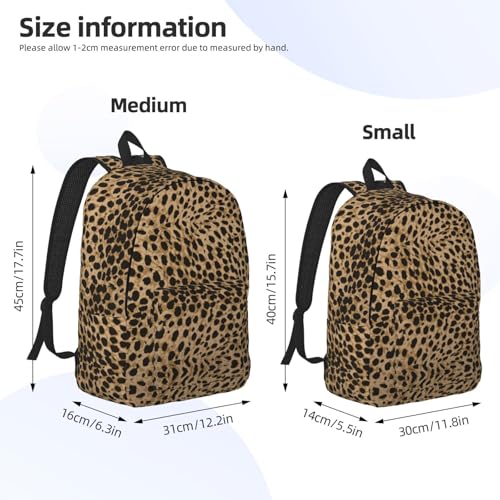 Leopard Animal Texture Print Backpack 15.7 Inch Laptop Backpack Travel Hiking Daypack Multipurpose Bookbag For Men Women4