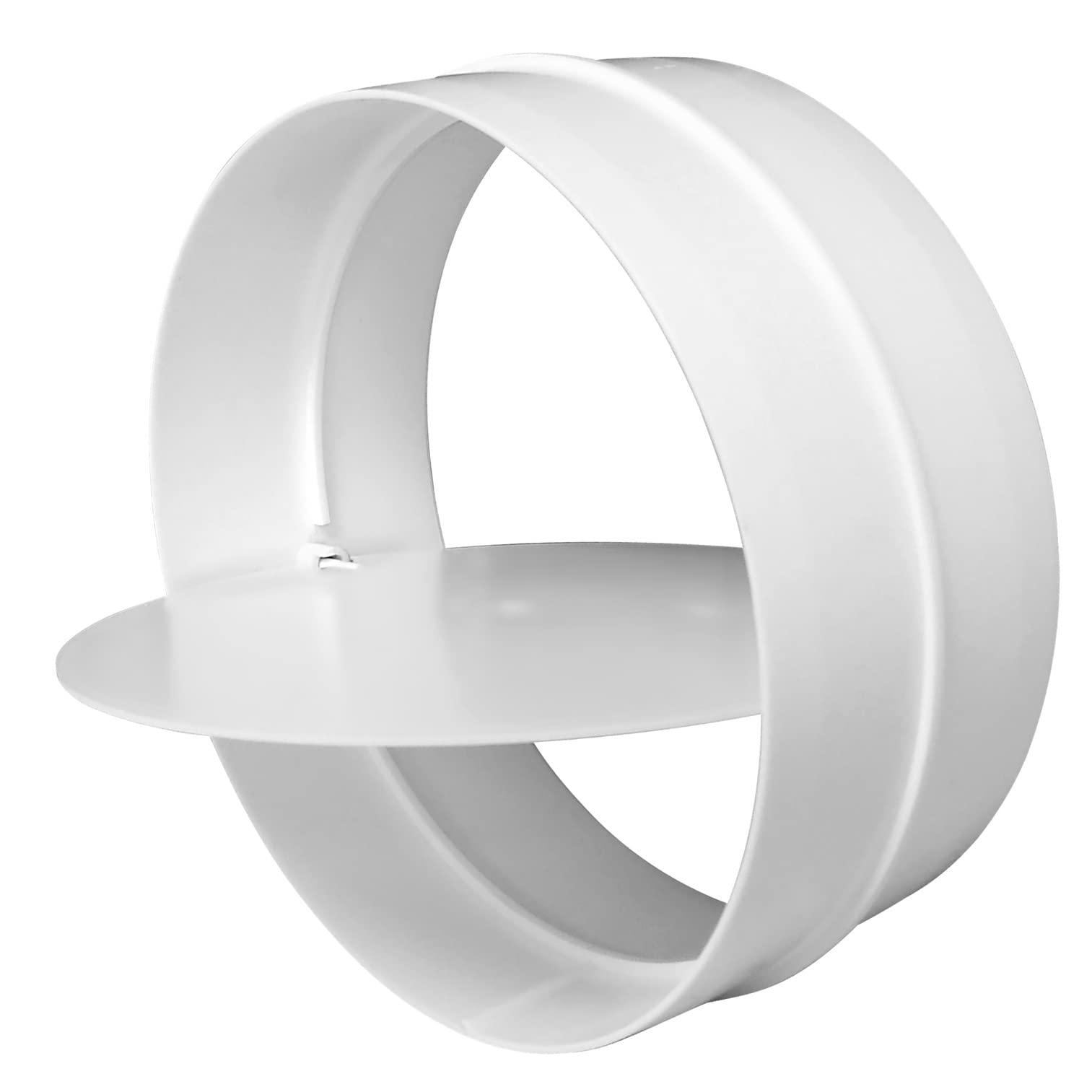 Steinberg14 Diameter 150 mm Connector with Backflow Valve - Check Valve Connector Ventilation Pipe Round Duct Ventilation System Pipe Connector
