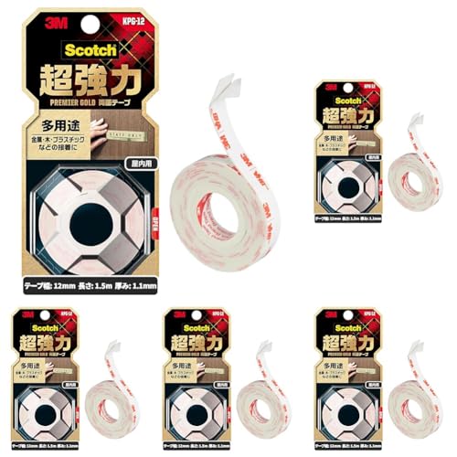 3M ʃe[v  pr 12mm 1.5 XRb` KPG-12  v~AS[h (× 5)
