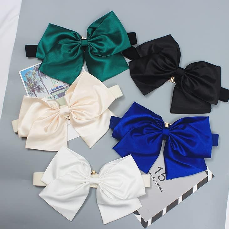 Women's Runway Big Bow Elastic Cummerbunds Female Dress Corsets Waistband Belts Decoration Wide Belt2