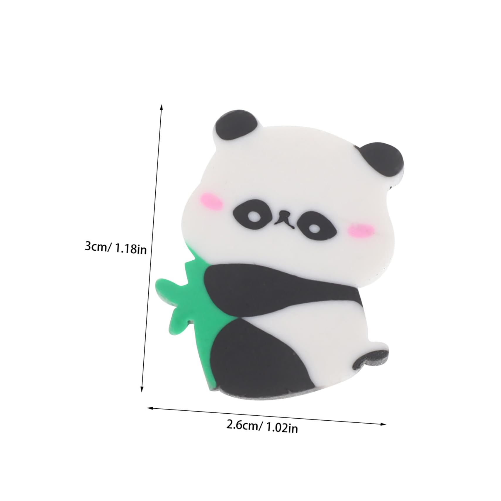 KICHOUSE 50pcs Panda Style Erasers Kawaii Animal Erasers for Compact Material for School Supplies Office Use and Fun Rewards for Sketching and Drawing