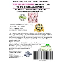 30 Tea Bags SEVEN BLOSSOMS HERBAL TEA - TE DE SIETE AZAHARES,Resealable Pouch
