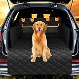 Cargo Liner for Dogs for Seat Arona 2017-2022 2023 2024, Car Boot Liner Protector Dog Cargo Cover Mat Nonslip Pet Trunk Protector, with Bumper Flap Protector,A