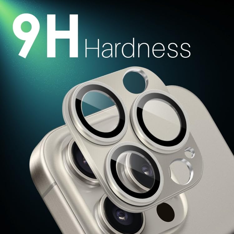 Image of Camera Lens Protector for iPhone 16 Pro /16 Pro Max | [Drop Protection] Tempered Glass | Metal Ring | Case Friendly | Scratch Resistant | Easy Installation (GREY)