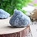 Comidox 10Pcs Blue Calcite Crystals Raw Rough Gemstones Bulk Rough Stones Healing 2-3cm