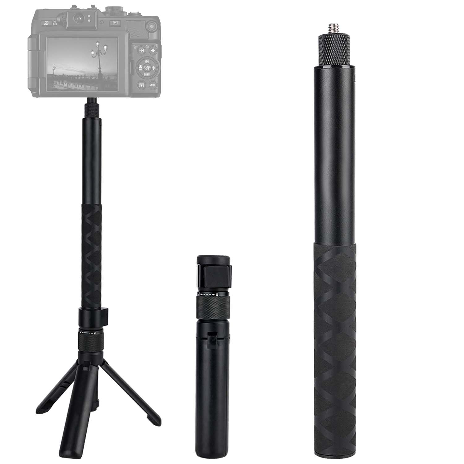 Loiezuir 120cm Bullet Time Handle for Insta360 X3,ONE RS,GO 2,ONE X2,ONE R,ONE X,ONE Gopro Hero Sport Camera Handle Fold Bullet Time Selfie Handle