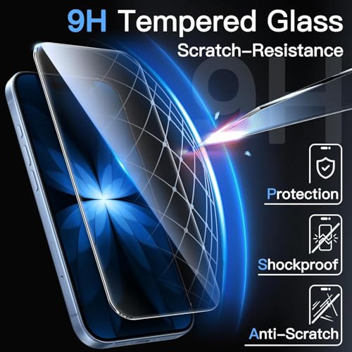 Image of STP FEEL Premium Borderless Tempered Glass Screen Protector Guard Compatible For iPhone 17 5G (6.3 Inch, Pack of 1) | Edge to Edge Coverage With Easy to installation kit