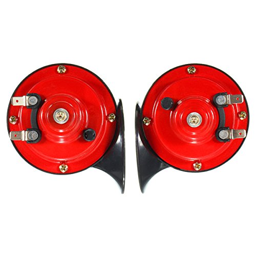 HITSAN INCORPORATION 12V Loud Car 135DB 510hz Dual Tone Snail Air Horn Siren Motorcycle Car Boat