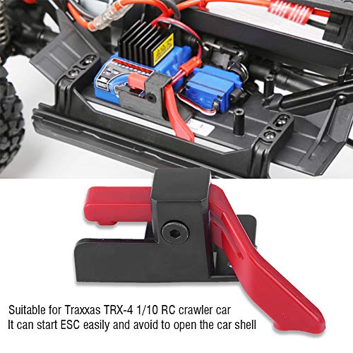 Wler 1/10 Corpos Zubehör para Ferrugem ESC Easy Start Trigger Power Switch TRX-4 RC Crawler Car - Su