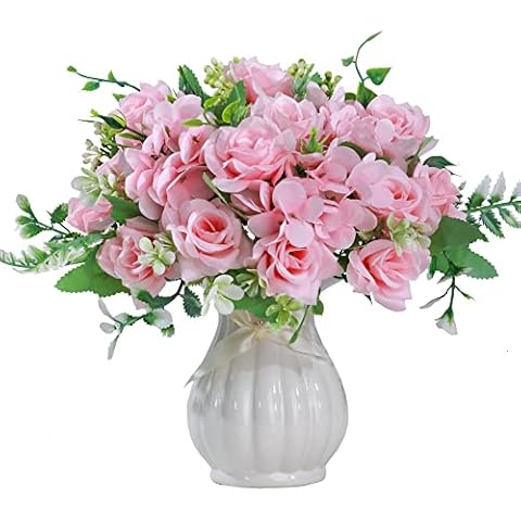 LESING Artificial Silk Hydrangea Flower Bouquet Cover