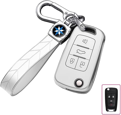 QKSD Funda para llavero Chevy Camaro Chevy Camaro Cruze Equinox Impala Malibu GMC Terrain Vauxhall OPEL Astra Insignia Zafira llavero para hombre
