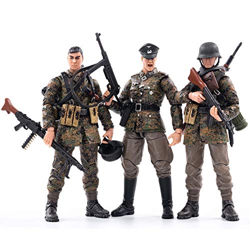 JoyToy 1/18 Action Figures 4-Inch WWII Wehrmacht(Spring Camouflage) Soldier Figure PVC Military Model Collection Toys JoyToy 1/18 Action Figures 4-Inch WWII Wehrmacht(Spring Camouflage) Soldier Figure PVC Military Model Collection Toys
