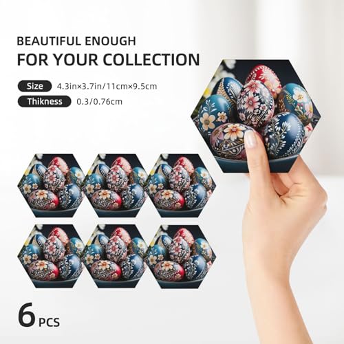 Dessous de verre en céramique Pâques absorbant déco table fête
