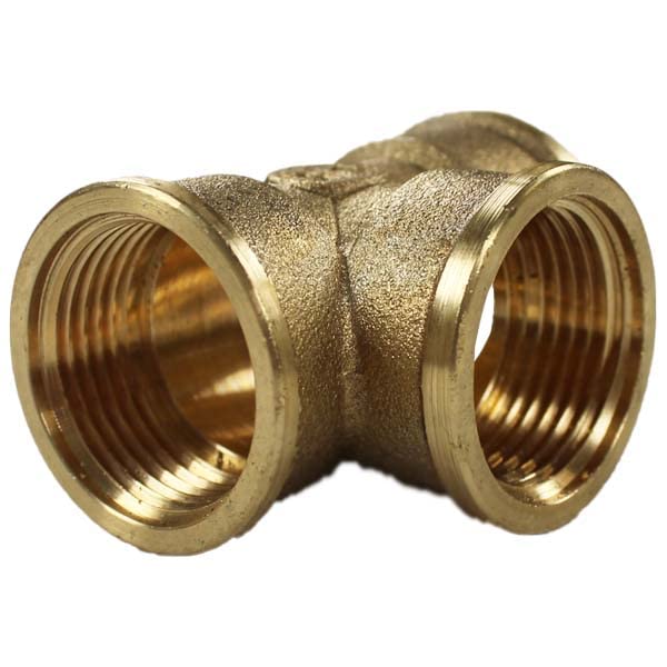 Raccord laiton à visser - Lot de 10 Tés Laiton Femelle 3/4" (20/27) -