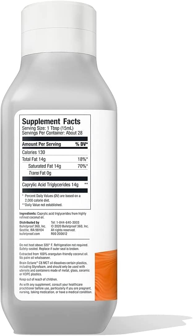 Bulletproof Brain Octane C8 MCT Oil 473ml
