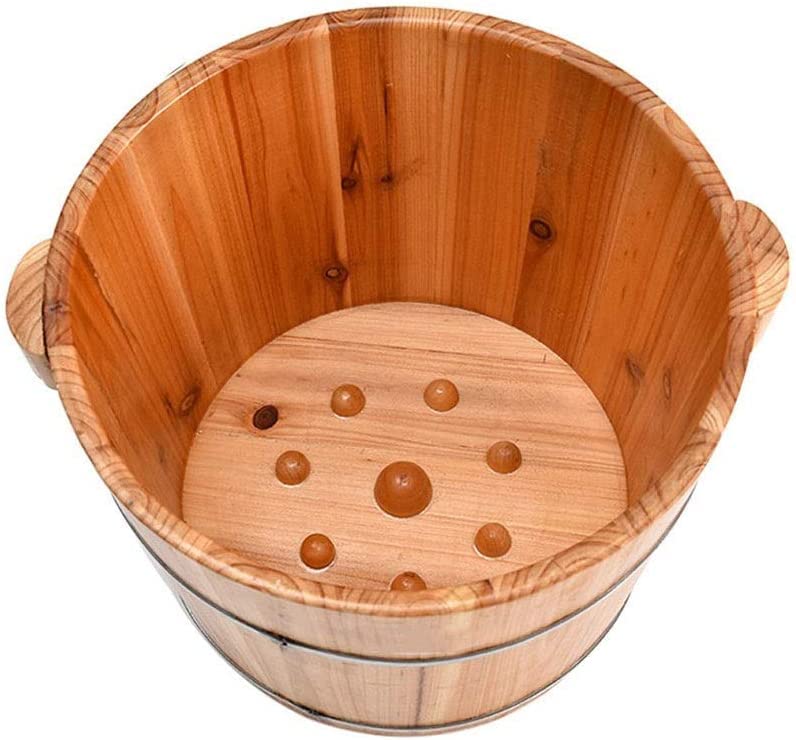 Cubo de sauna de madera Katzowen para pies, spa para pies y piernas en casa, baño pedicura relajante para adultos miniatura 1
