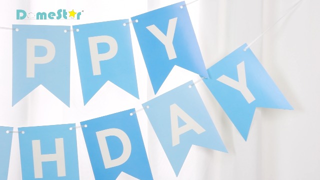 DomeStar Happy Birthday-Banner, Bunt, 13-teilig - Perfekt Für Geburtstagsparty-Dekoration