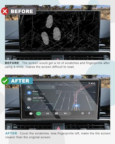CDEFG Compatible with Audi A4 b9.5 A5 F5 Q5 2020-2023 2024 Facelift Navigation Protective Film Tempered Glass 9H Scratch-Resistant 10.1 Inch GPS Screen Protector Car Navigation Film A4 A5 Accessories - Image 2