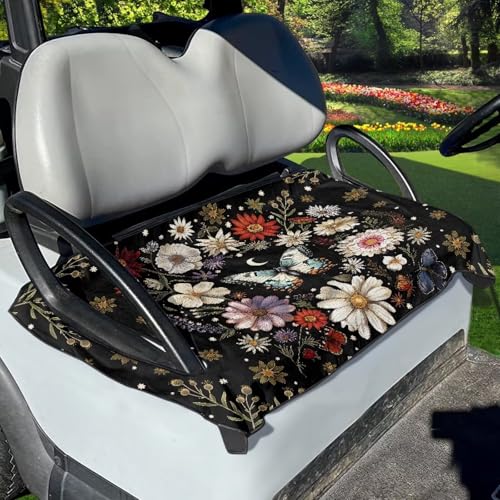 Housse de siège pour voiturette de golf fleurie idéale pour vos parcours de golf ensoleillés