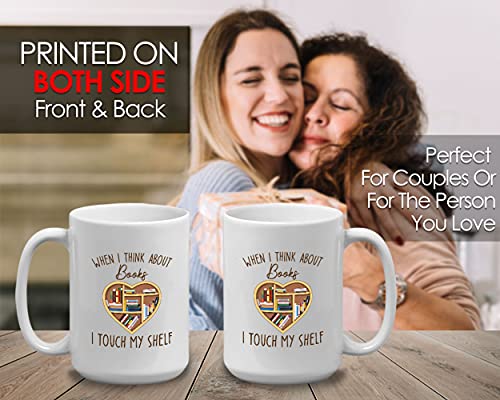 Espeneyme - Tazza da caffè Book Lover, con