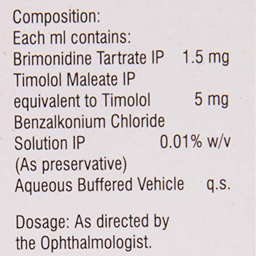 Image of Brimolol - Bottle of 5 ml Eye Drops
