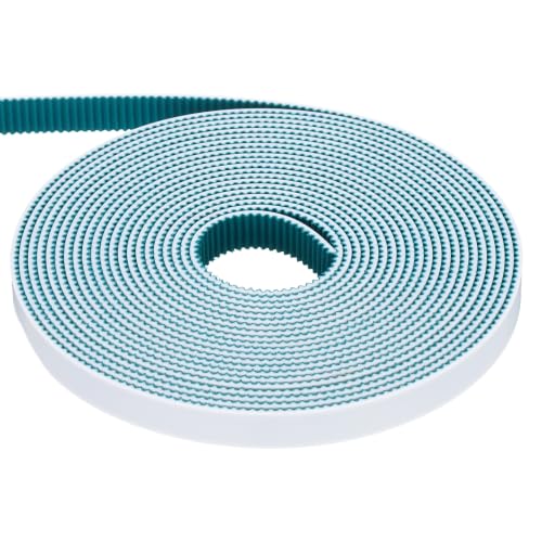 Rebower PU Steel Cord 2GT Timing Belt Green Cloth Teeth 10mm x 5m