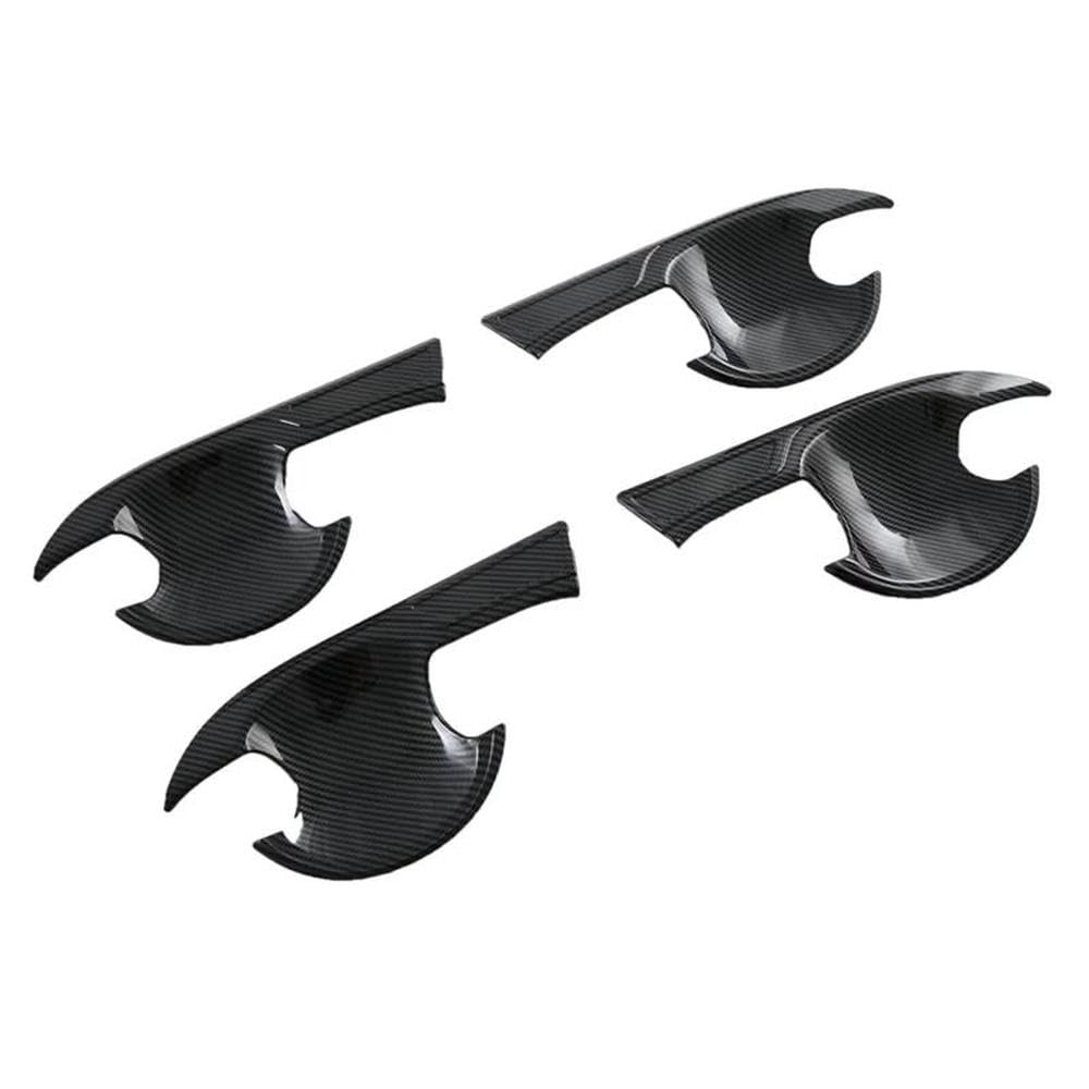 SXQPOCAR for Toyota Yaris Ativ Vios 2023 2024 Car Exterior Door Handle Bowl Cover Trim Spare Accessories ABS Carbon Fiber Replacement Parts