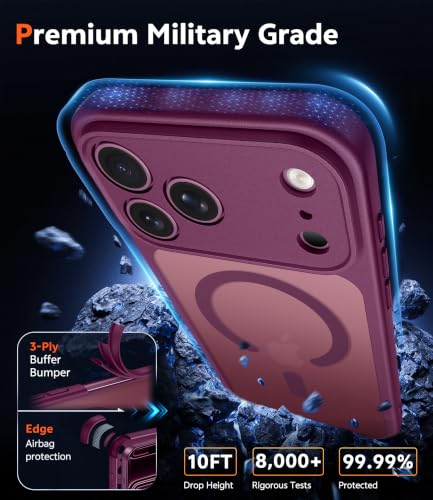 Image of FNTCASE for iPhone 2026 Pro / 17 Pro Case Magnetic with Screen Protector